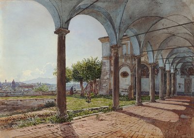 View from the Monastery of Santa Onofrio on Rome by Rudolf von Alt